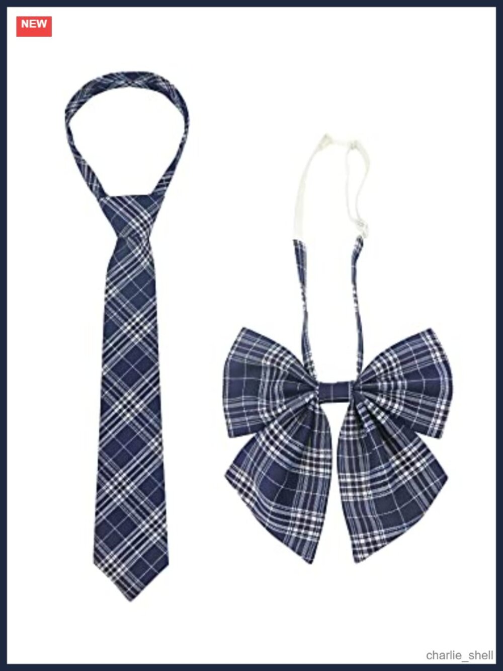 PROCOS 2 Pcs Polyester Adjustable Bow Tie Necktie Set Unisex Cosplay Costume